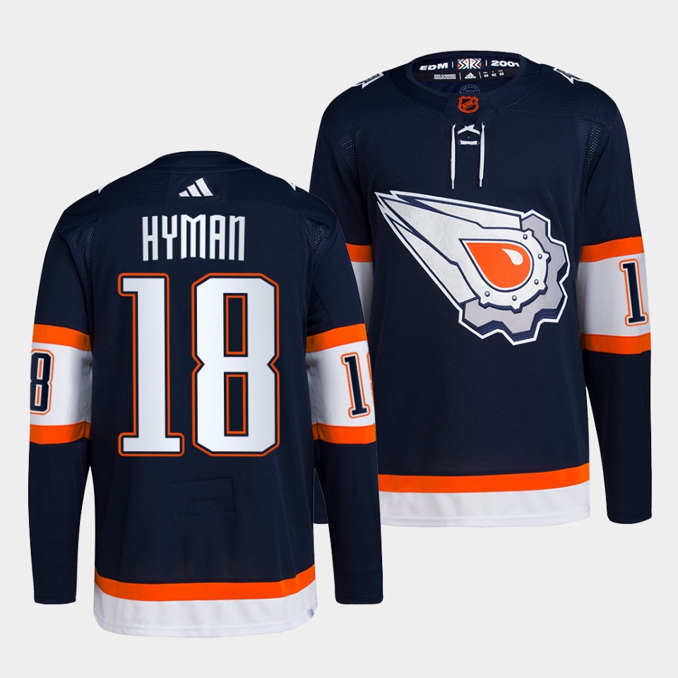 Edmonton Oilers Zach Hyman Reverse Navy Jersey Edmonton Oilers Zach Hyman Reverse Navy Jersey