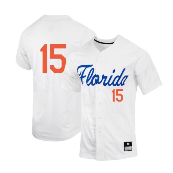 Florida Gators BT Riopelle White College Baseball Jersey Florida Gators BT Riopelle White College Baseball Jersey