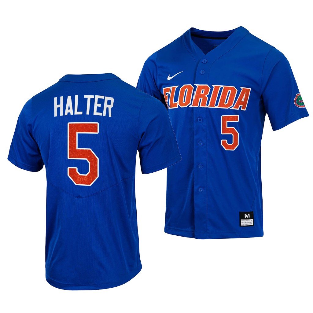 Florida Gators Colby Halter College Baseball Jersey Royal Florida Gators Colby Halter College Baseball Jersey Royal