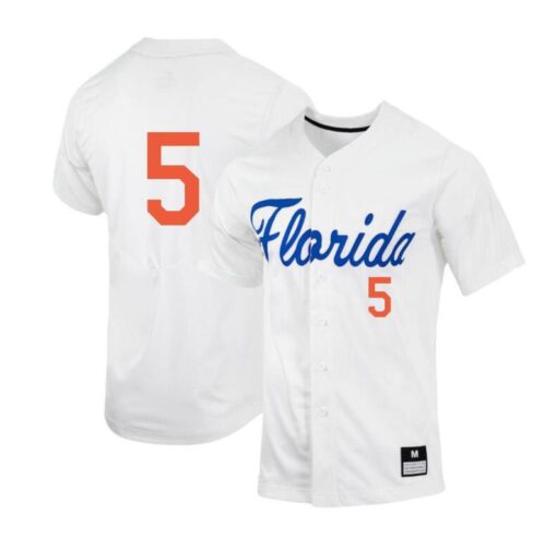 Florida Gators Colby Halter White College Baseball Jersey