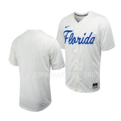 Florida Gators College Baseball White Full-Button Jersey