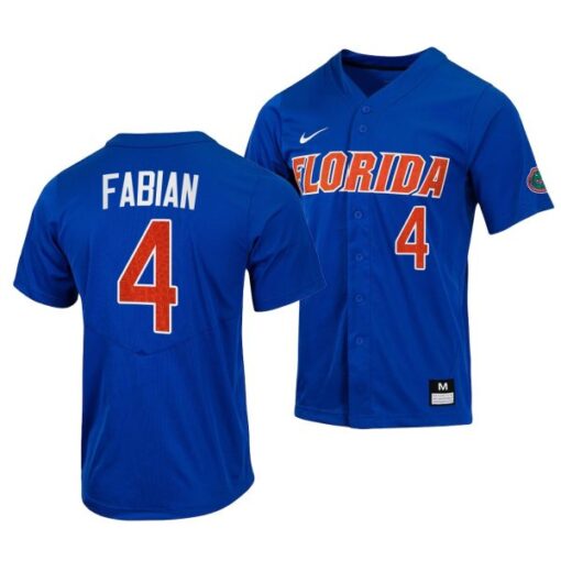 Florida Gators Jud Fabian College Baseball Jersey Royal