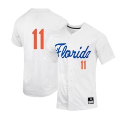 Florida Gators Michael Robertson White College Baseball Jersey