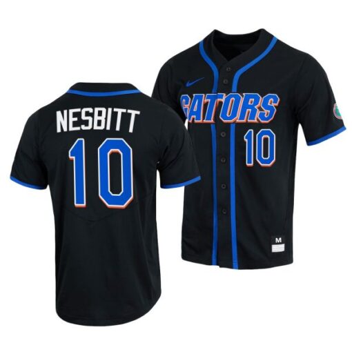 Florida Gators Tyler Nesbitt College Baseball Jersey Black