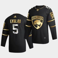 Florida Panthers aaron ekblad 2020-21 Golden Edition Limited Black Jersey
