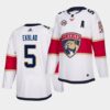 Florida Panthers Aaron Ekblad 2022 Pink in the Rink White Jersey