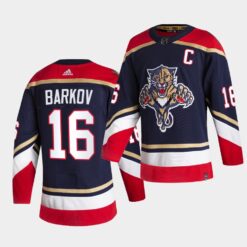 Florida Panthers Aleksander Barkov 2021 Reverse Retro Navy Jersey