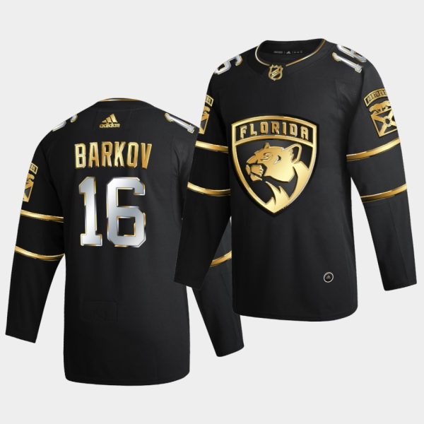 Florida Panthers Aleksander Barkov Golden Edition Limited Black Jersey Florida Panthers Aleksander Barkov Golden Edition Limited Black Jersey