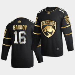 Florida Panthers Aleksander Barkov Golden Edition Limited Black Jersey