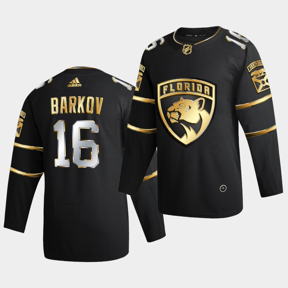Florida Panthers Aleksander Barkov Golden Edition Limited Black Jersey Florida Panthers Aleksander Barkov Golden Edition Limited Black Jersey