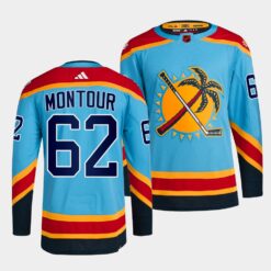 Florida Panthers Brandon Montour Reverse Retro 2.0 Blue Jersey