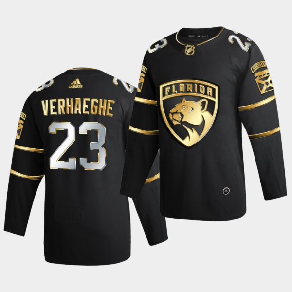Florida Panthers Carter Verhaeghe 2020-21 Golden Edition Limited Authentic Black Jersey Florida Panthers Carter Verhaeghe 2020-21 Golden Edition Limited Authentic Black Jersey