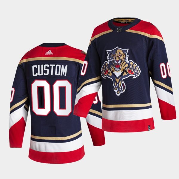 Florida Panthers Custom Reverse Navy Jersey Florida Panthers Custom Reverse Navy Jersey