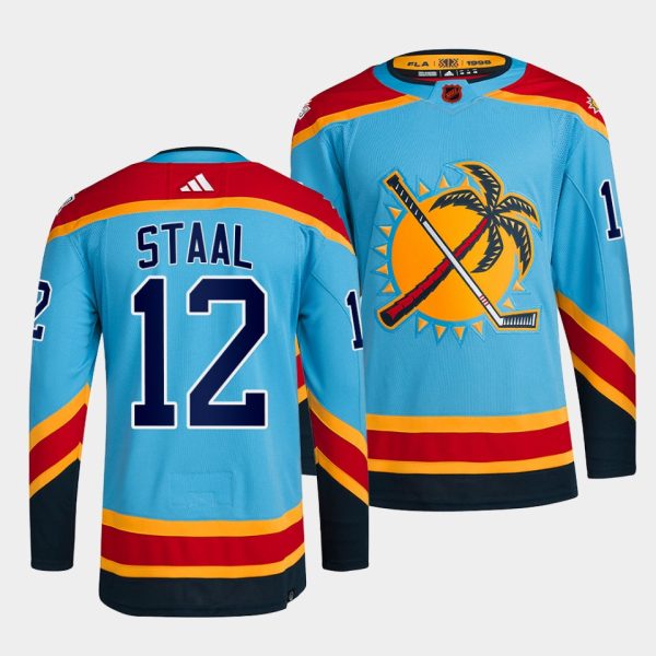 Florida Panthers Eric Staal 2022 Reverse Retro 2.0 Blue Jersey Florida Panthers Eric Staal 2022 Reverse Retro 2.0 Blue Jersey
