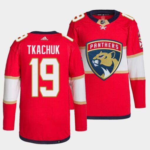 Florida Panthers Matthew Tkachuk 2022 Red Home Jersey