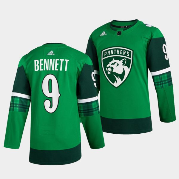 Florida Panthers Sam Bennett St. Patricks Day Green Jersey Florida Panthers Sam Bennett St. Patricks Day Green Jersey