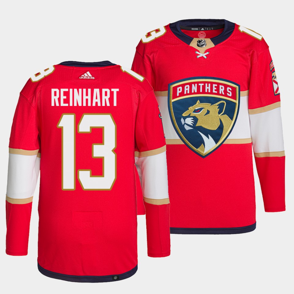 Florida Panthers Sam Reinhart Home Red Jersey Florida Panthers Sam Reinhart Home Red Jersey