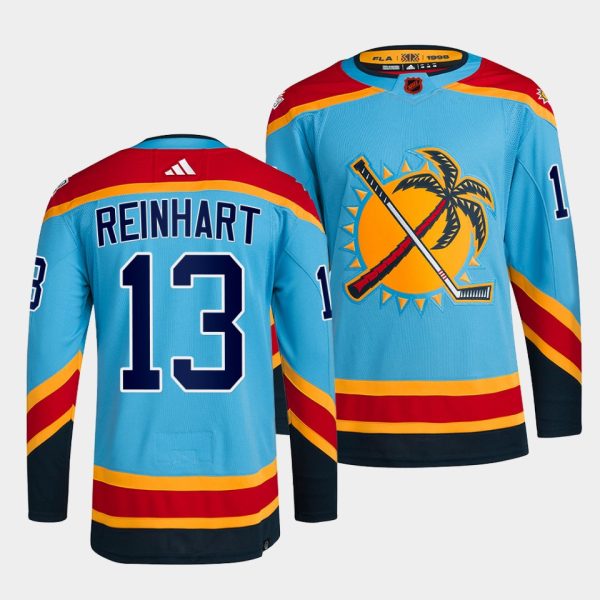 Florida Panthers Sam Reinhart Reverse Retro 2.0 Blue Jersey Florida Panthers Sam Reinhart Reverse Retro 2.0 Blue Jersey