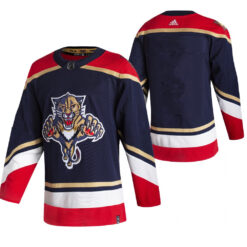 Florida Panthers Team 2021 Reverse Retro Navy Jersey
