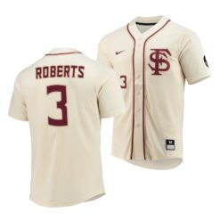 Florida State Seminoles Brett Roberts Elite College Baseball Jersey Natural