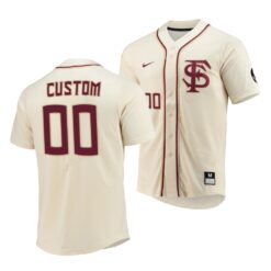 Florida State Seminoles Custom Elite College Baseball Jersey Natural