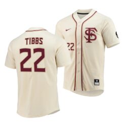 Florida State Seminoles James Tibbs Elite College Baseball Jersey Natural