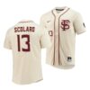 Florida State Seminoles Logan Lacy Elite College Baseball Jersey Natural