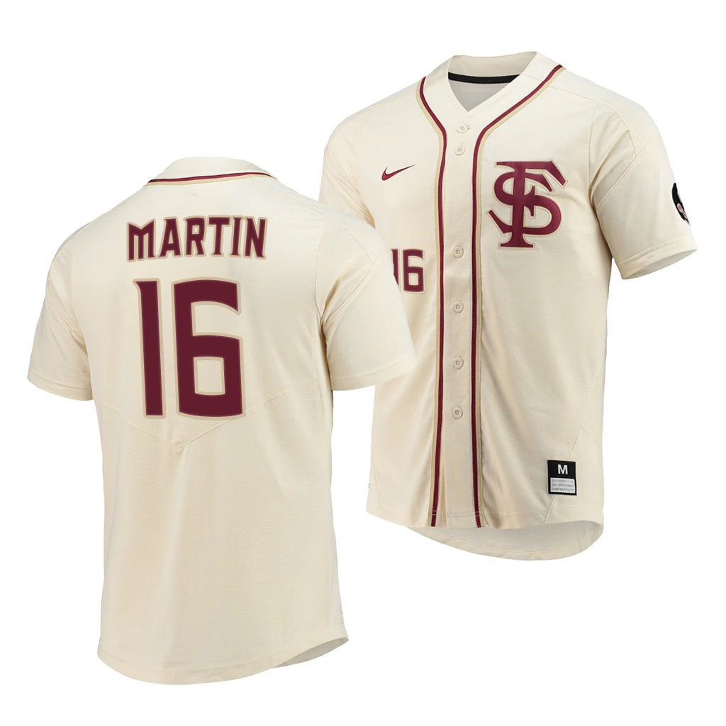 Florida State Seminoles Tyler Martin Elite College Baseball Jersey Natural Florida State Seminoles Tyler Martin Elite College Baseball Jersey Natural