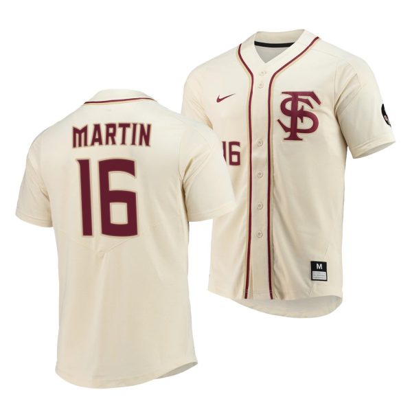 Florida State Seminoles Tyler Martin Elite College Baseball Jersey Natural Florida State Seminoles Tyler Martin Elite College Baseball Jersey Natural