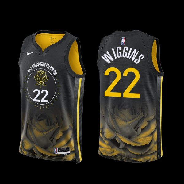 Golden State Warriors Andrew Wiggins 2022-23 Black City Edition Jersey Golden State Warriors Andrew Wiggins 2022-23 Black City Edition Jersey