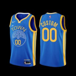 Golden State Warriors Custom 2022-23 Earned Edition Blue Jersey