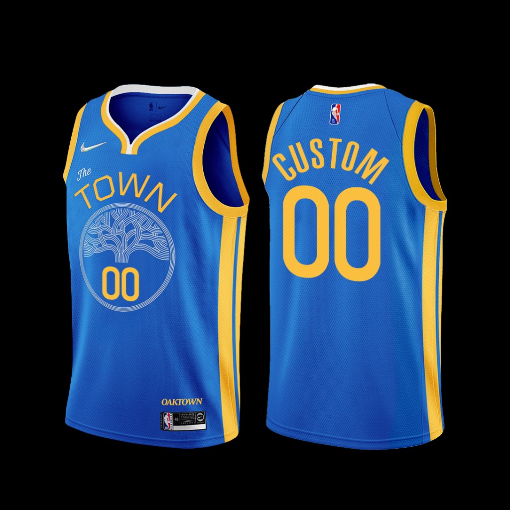 Golden State Warriors Custom 2022-23 Earned Edition Blue Jersey Golden State Warriors Custom 2022-23 Earned Edition Blue Jersey