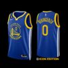 Golden State Warriors Donte DiVincenzo 2022-23 Earned Edition Jersey Royal