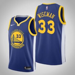 Golden State Warriors James Wiseman Blue Jersey