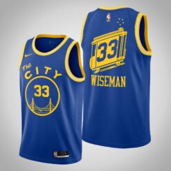 Golden State Warriors James Wiseman Royal 2021 Classic Jersey