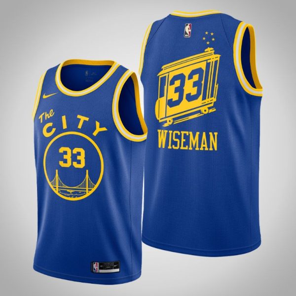 Golden State Warriors James Wiseman Royal 2021 Classic Jersey Golden State Warriors James Wiseman Royal 2021 Classic Jersey