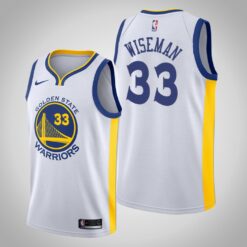Golden State Warriors James Wiseman White Association Jersey