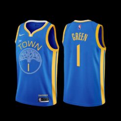 Golden State Warriors JaMychal Green 2022-23 Earned Edition Jersey Blue