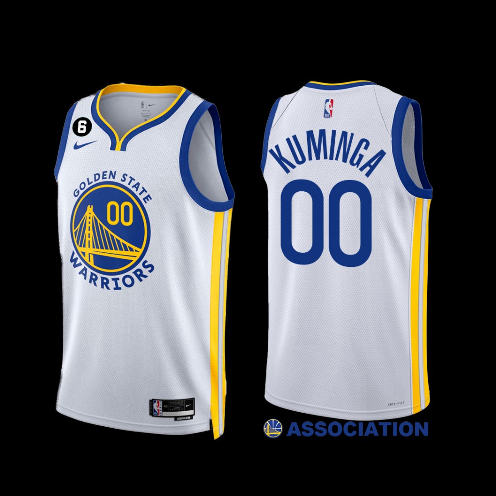 Golden State Warriors Jonathan Kuminga 2022-23 Association Edition Jersey White Golden State Warriors Jonathan Kuminga 2022-23 Association Edition Jersey White