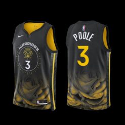 Golden State Warriors Jordan Poole 2022-23 Black City Edition Jersey