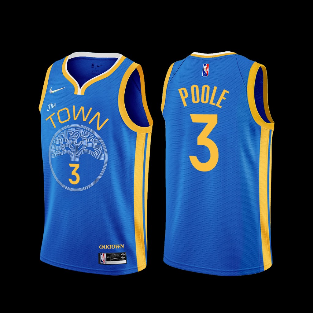 Golden State Warriors Jordan Poole 2022-23 Blue Earned Edition Jersey Golden State Warriors Jordan Poole 2022-23 Blue Earned Edition Jersey