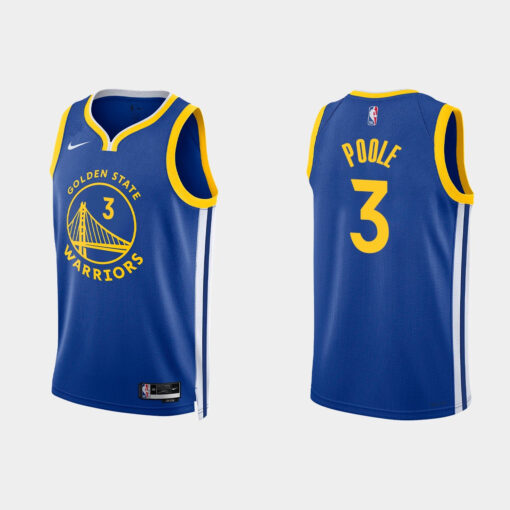 Golden State Warriors Jordan Poole Royal Icon Jersey