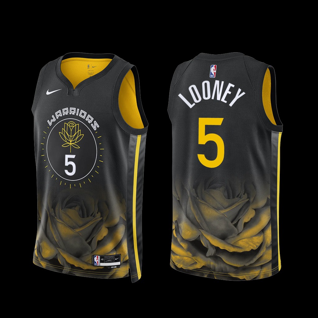 Golden State Warriors Kevon Looney 2022-23 Black City Edition Jersey Golden State Warriors Kevon Looney 2022-23 Black City Edition Jersey