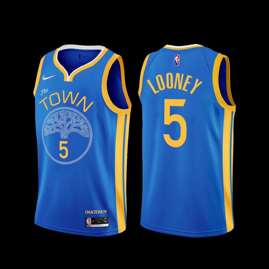 Golden State Warriors Kevon Looney 2022-23 Blue Earned Edition Jersey Golden State Warriors Kevon Looney 2022-23 Blue Earned Edition Jersey