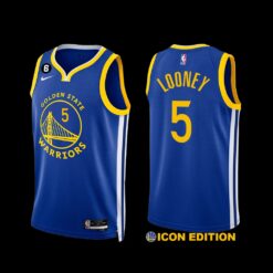 Golden State Warriors Kevon Looney 2022-23 Icon Edition Jersey Royal