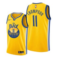 Golden State Warriors Klay Thompson 2020 Gold City Jersey