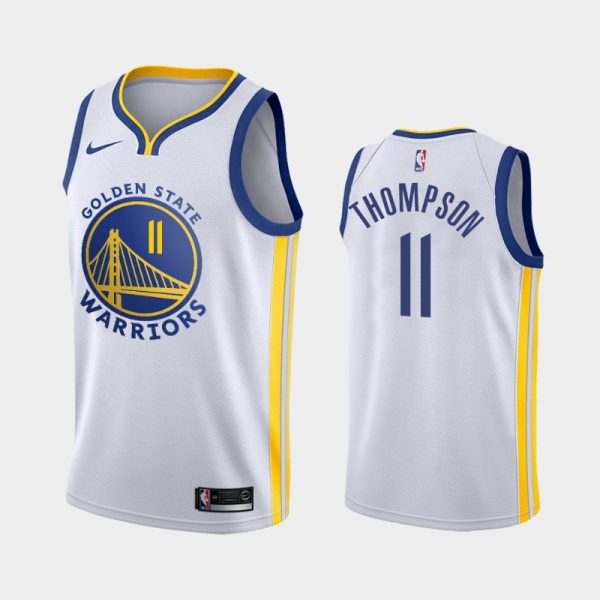 Golden State Warriors Klay Thompson 2020 White Association Jersey Golden State Warriors Klay Thompson 2020 White Association Jersey