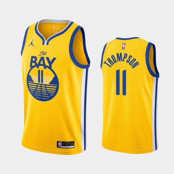 Golden State Warriors Klay Thompson 2021 Gold Statement Jersey Golden State Warriors Klay Thompson 2021 Gold Statement Jersey