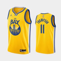 Golden State Warriors Klay Thompson 2021 Gold Statement Jersey