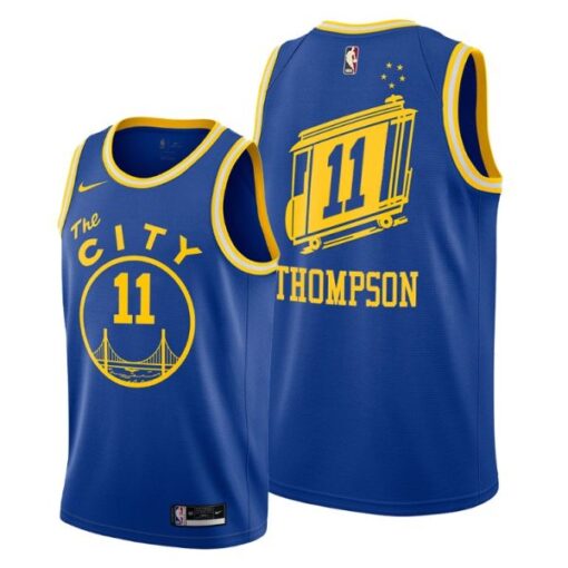 Golden State Warriors Klay Thompson Royal 2021 Classic Jersey